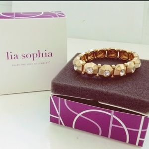 🎁🆕 Lia Sophia Crystal Stretch Bracelet OSFM NIB